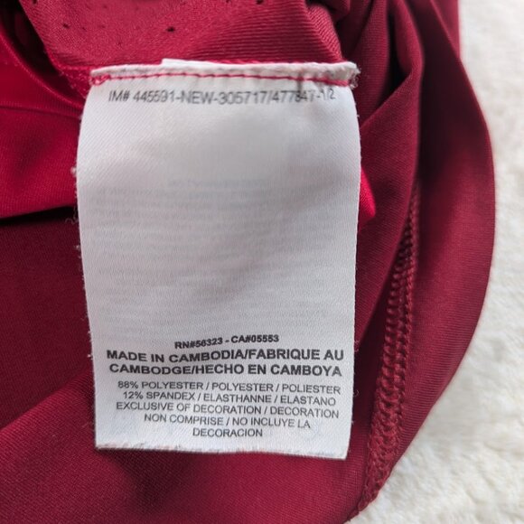 Nike Tiger Woods Polo Shirt Sz L Mens Collection DRI FIT Golf Swoosh Logo Red - Picture 7 of 9